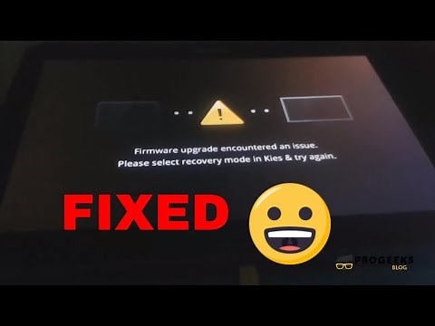 Firmware Upgrade Encountered an Issue Samsung Galaxy (FIXED)