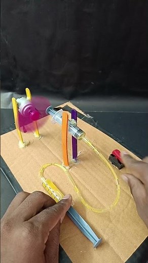 How to Make a Hydraulic Machine Using Syringes | Amazing DIY Science Project