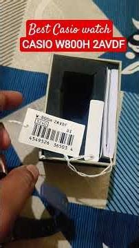 CASIO W-800H-2AVDF watch ⌚। my new watch । Casio watch review #casiowatch #casio