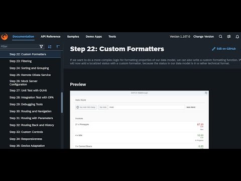 SAPUI5 Walkthrough Step 22- Custom Formatters #sap #sapui5 #ui5