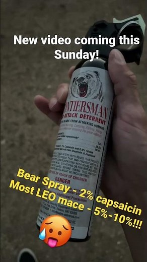 Strength of Bear Spray vs Most Law Enforcement Pepper Spray!