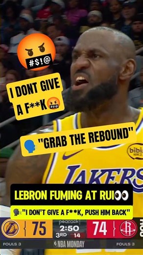 LeBron CRASHED OUT at Rui for THIS😭