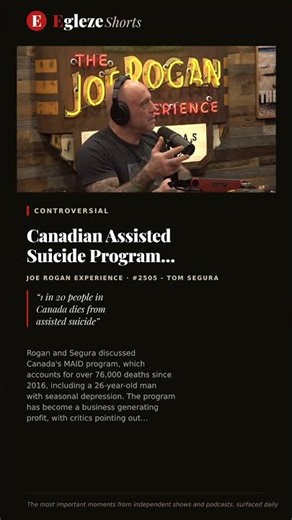Canadian Assisted Suicide Program Kills 5% of Nation's Population Annually