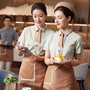 [Hot Item] High Quality Modern Restaurant Trendy Restaurant Waiter Uniforms for Men and Women