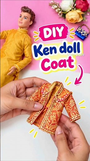 DIY Ken doll coat making easy
