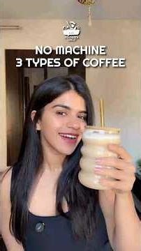 3 types of coffee without any machine!☕ Dalgona foam with 2 mins of prep time