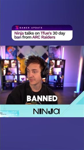 Ninja talks on Tfue's 30 day ban from ARC Raiders #tfue #arcraiders #banned #ninja