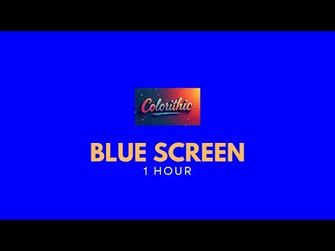 Blue Screen | A Screen Of Pure Blue For 10 Minutes | Background | Backdrop | Screensaver | 4K