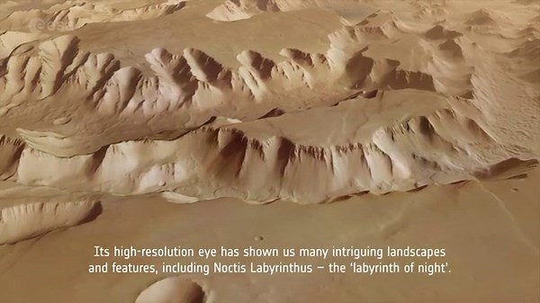 Mars flyover video shows a stunning network of valleys