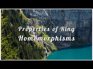 Properties of Ring Homomorphisms