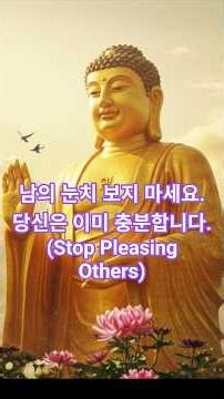 타인의 평가에 휘둘리지 않는 법(Stop Seeking Approval) #부처님말씀 #명언 #명상 #인생조언 #마음공부