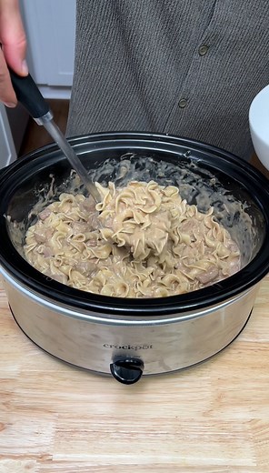 Crockpot Creamy Beef & Noodles! 🤤 Y'all, I am telling no lies when I say, this is the tastiest crockpot recipe I have ever had/made. Try it for yourself and you'll see. | Sean Alexander