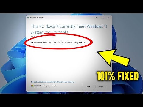 You can't install Windows on a USB flash drive using Setup in Windows 11 / 10 / 8 / 7 - How To Fix ✅