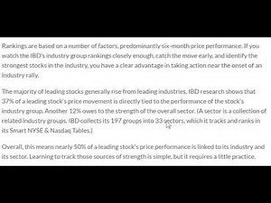 Winning Strategies Part 1 of 5: Leveraging Leading Groups for Stock Success