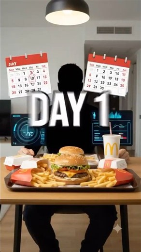 What Happens If You Eat ONLY McDonald’s for 30 Days? 🍔😳 #shorts