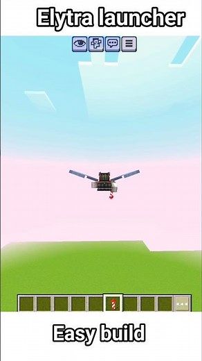 This Elytra Launcher Sends You to SPACE #shorts #minecraftshorts