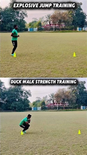 Duck walk strength training explosive jump Training