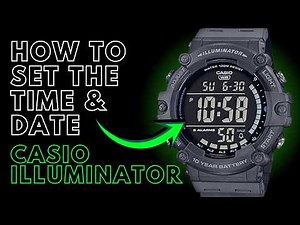 How to Set the Time & Date on a Casio Illuminator Watch
