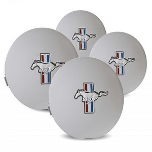 Mustang Pony Wheel Center Cap Kit  - Silver (91-93)