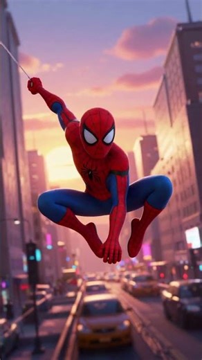 Spiderman’s Swing | Epic Pixar-Style Intro 🕷️🔥 #spiderman