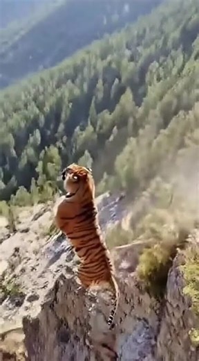 Unscripted Encounter: Tiger's Cliffside Tumble