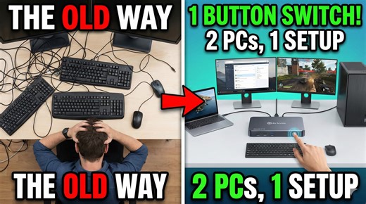 Watch Stop Swapping Cables! Ultimate 2-Computer Setup iDock C10 on Amazon Live