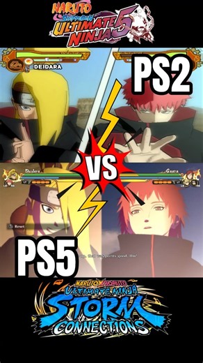 Deidara & Sasori Team Ultimate Comparison | Naruto Ninja 5 VS Naruto Connection #shorts #naruto