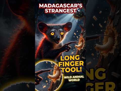 😱 Aye-Aye Lemur's LONG FINGER is a Built-In TOOL! 🐒 Madagascar's Strangest Primate