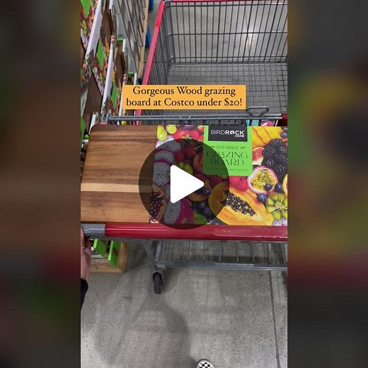 What would you serve on this grazing board? I’m thinking a big charcuterie, cheese board, or dare I try the butter board trend? #costco #costcofinds #costcoguide #charcuterieboard