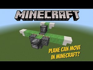 How to build a plane can move in minecraft!! | Minecraft