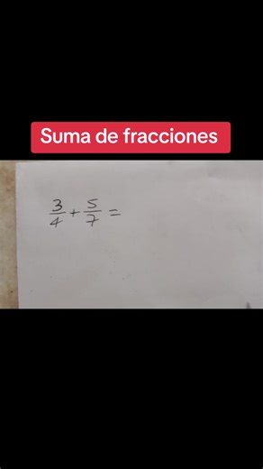 Suma de fracciones #fracciones #suma #algebra #maths #matematica