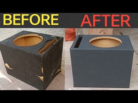 Diy Old Subwoofer Box Repair | Before & After Restoration | Bass Box Fix