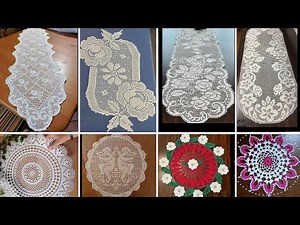 Beautiful and Incredibly Super Easy Crochet table runner design ideas#crochet #viral #trending