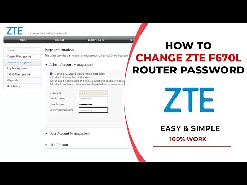 How to Change ZTE Router Login Password