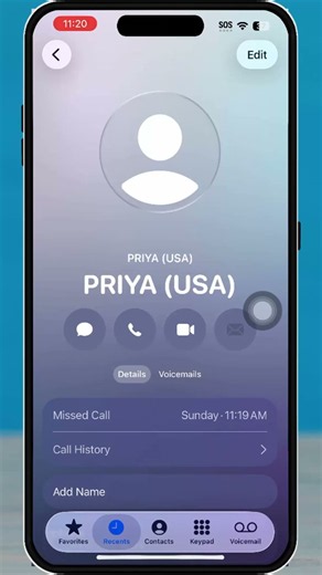 How to View Call History for a Specific Contact on iPhone #shorts