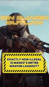 Exactly how illegal is Mando’s entire weapon loadout? #starwars #starwarslore #fyp #MandalorianAndGrogu #TikTokScenesRentFreeContest