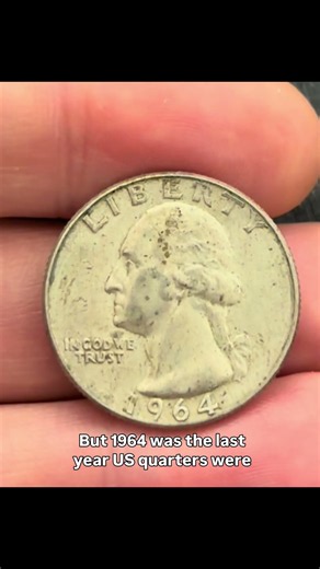 1964 Washington Quarter #worthnow #coin #money #uscoins