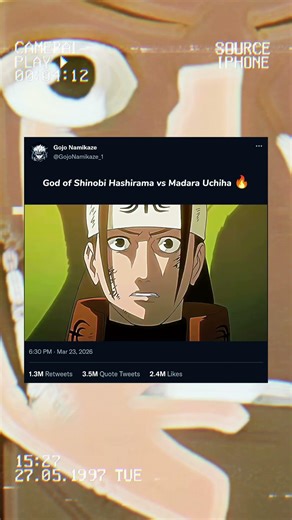 Madara vs Hashirama Full Power Fight 😈🔥 #anime #narutoshippuden #shorts