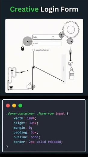 Next-Level Login Page Design | HTML, CSS & JavaScript! #code #foryou #meme #developer #programmer