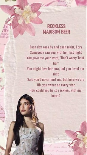 Reckless - Madison Beer (lyrics)