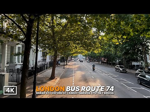 Escaping Central London Traffic | Friday Commute aboard Bus Route 74 from Baker Street to Putney