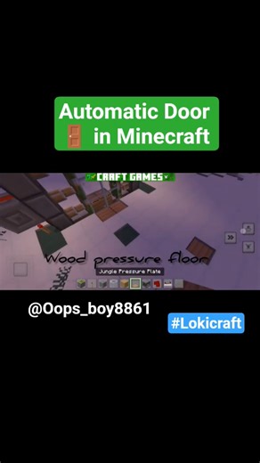 Automatic Door 🚪 in Minecraft#minecraft