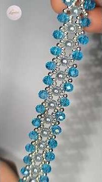 How to make Elegant Bracelet from Crystal & Beads at home the easiest way DIY #beadedbracelet
