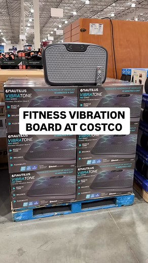 Costco just brought in the Nautilus Vibratone Pro Series Fitness Vibration Board! A full-body training tool designed to stimulate hundreds of muscles with just 10 minutes a day — perfect for improving muscle tone, balance, and flexibility. This set comes with built-in Bluetooth speakers, resistance bands, and a remote control so you can customize each workout. With 120 intensity levels and 3 preset programs, it’s ideal for beginners and advanced users. Item #1954413 • $129.99 A compact home fitn