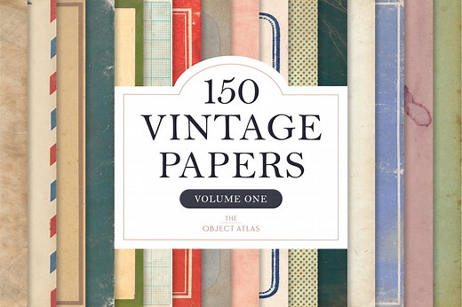 150 Vintage Papers, Vol. 1, a Texture Graphic by The Object Atlas