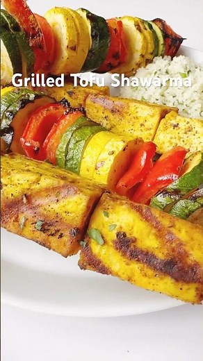 Grilled Tofu Shawarma #veganrecipes #grilling #healthyrecipes #summerrecipes