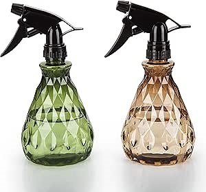 2 Pcs Spray Bottles, 500 ml/17 oz Empty Water Spray Bottles, Plastic Reusable Adjustable Mist Sprayer Squirt Bottles Containers Refillable for Cleaning Solutions, Gardening, Plants