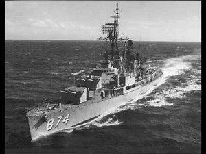 USS Duncan - the Dirty D- DD874 off Vietnam -- Real ship audio