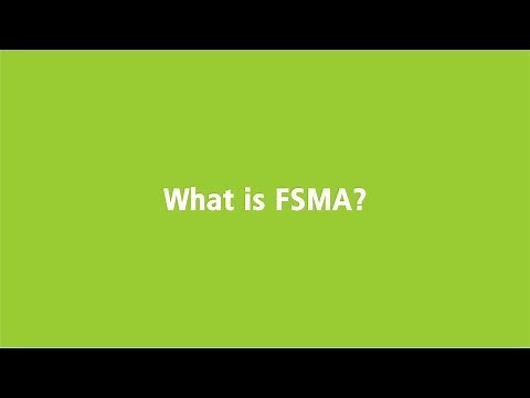 What is FSMA?
