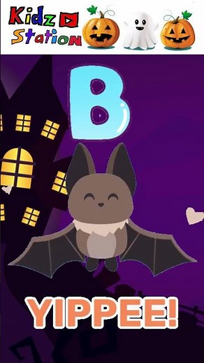 Halloween Phonics A B C 🎃👻 | Guess the Spooky Letters! | #Kidzstation #shorts